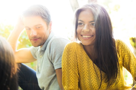 Portrait of a happy couple outdoors