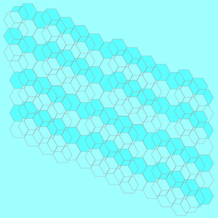 Seamless blue geometric pattern background. Vector illustrationのイラスト素材