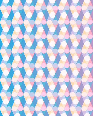 Abstract pastel pattern with circles. Vector illustration backgroundのイラスト素材