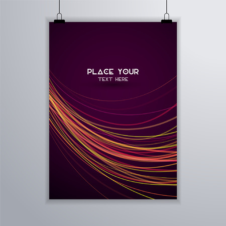 Abstract graphic placard board for text and message design. Vector illustrationのイラスト素材