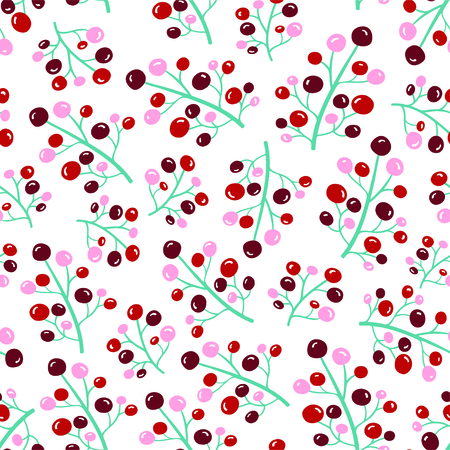Simple cute floral seamless pattern. Vector illustrationのイラスト素材
