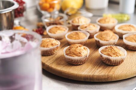 Photo of a sweeties cake pastry at the kitchenの写真素材