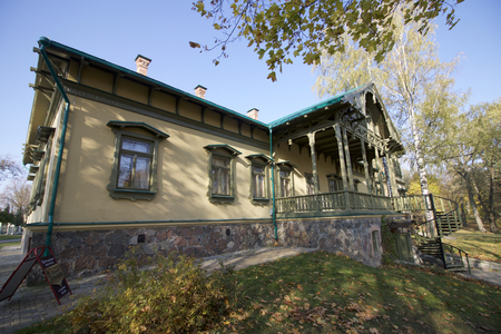 Loshitsa manor, Minsk, Belarus. Back view. "Loshitsa". Manor XVIII-XIX centuries, which gave the name of the city of Minsk microdistrict Loshitsa.のeditorial素材