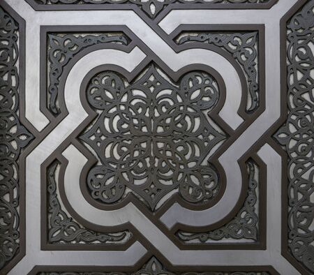 Metal pattern taken in a mosqueの写真素材