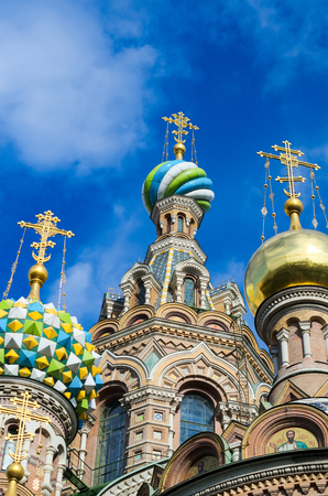 Church of the Resurrection of Christ, St. Petersburg , Russia,の写真素材