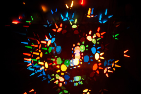 Colorful abstract background in the form of stars shot closeupの写真素材