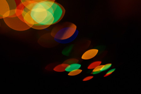 Christmas colorful abstract background in defocus shot closeupの写真素材