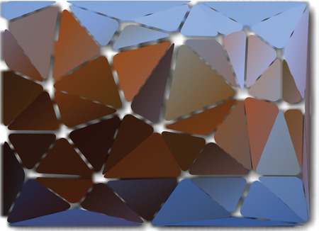 Abstract colorful autumn background of the set of triangles