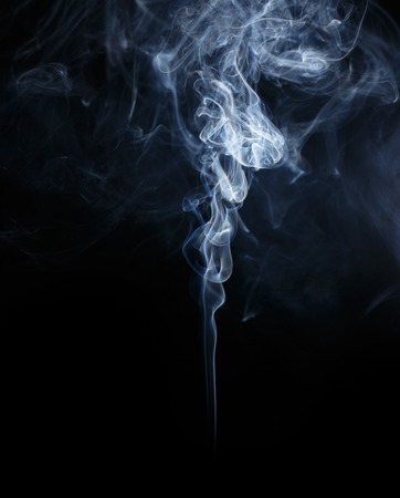 Abstract smoke moves on a black backgroundの写真素材