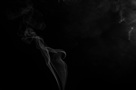 Abstract smoke moves on a black backgroundの写真素材