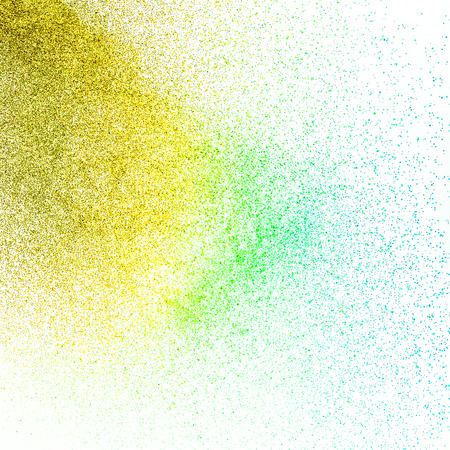 Spray paint on a white background paper