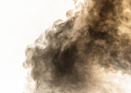 Abstract smoke moves on a white backgroundの写真素材
