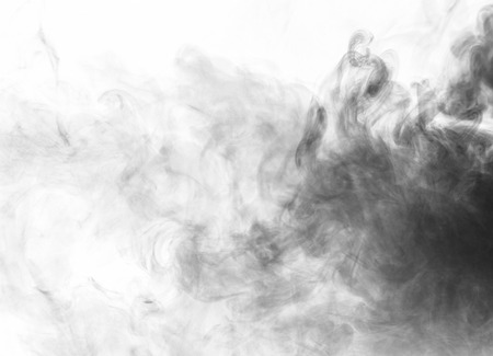 Abstract smoke moves on a white backgroundの写真素材
