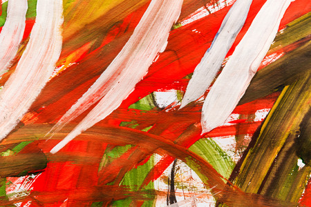 Oil paint and brush painted colorful abstract background, close-up shotの写真素材