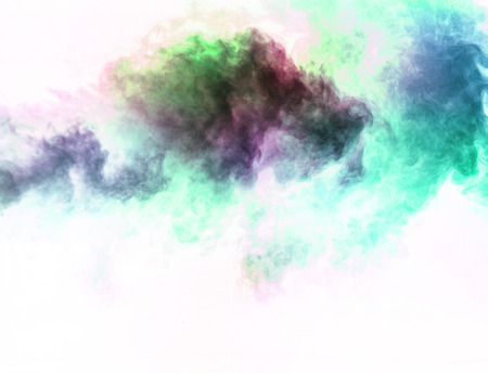 Abstract smoke moves on a white backgroundの写真素材
