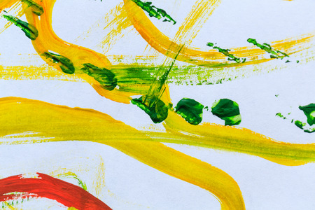 Colorful abstract watercolors is handmade on canvasの写真素材
