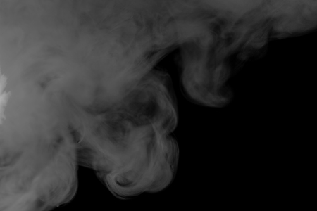 Abstract smoke on a black background. Texture. Design element. Abstract art. Smoke from hookah. Macro shooting.の写真素材