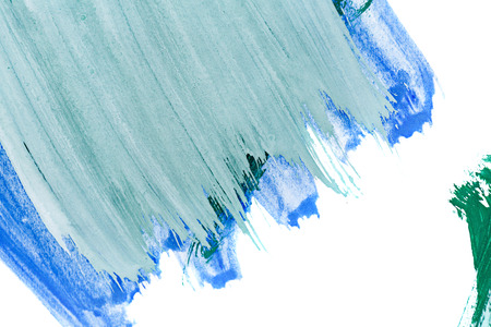 Blue gouache. Grunge background paint. Design element.の写真素材