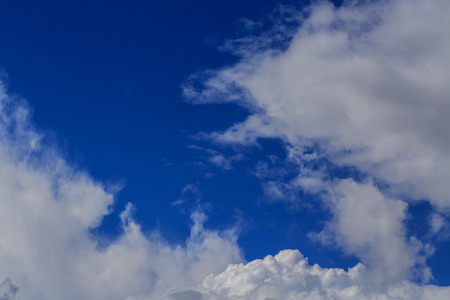 Blue sky with cloud.