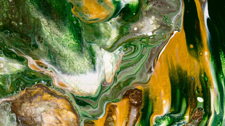 Abstract Fluid Art Painting Background. Acrylic Pour. Marble texture. Modern Contemporary Art. Creative Liquid Acrylic Pouring Techniques. Mixing Paints Artworkの写真素材