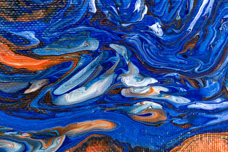 Abstract Fluid Art Painting Background. Acrylic Pour. Marble texture. Modern Contemporary Art....