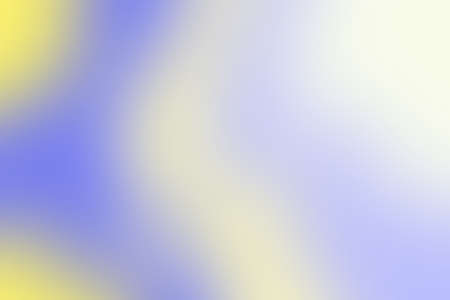 Blurry blue and yellow stripes on white background. Abstract blurred wallpaper. Defocused...