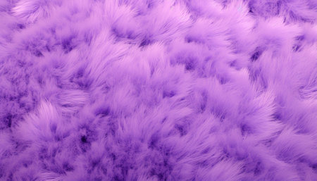Fluffy lavender fur texture, soft and dense with a luxurious feelの素材