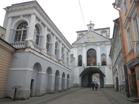 Gates of Dawn, located in the center of the city, is an architectural monumentの写真素材
