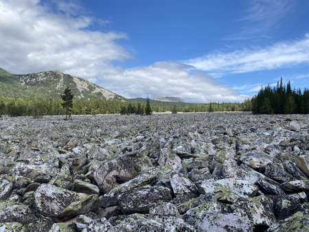 Stone river (Taganay national Park. Zlatoust city. Chelyabinsk region. South Ural. Russia).の写真素材