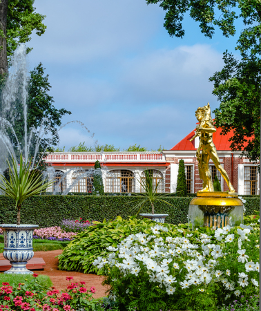 The  Palace, surrounded by green trees,のeditorial素材