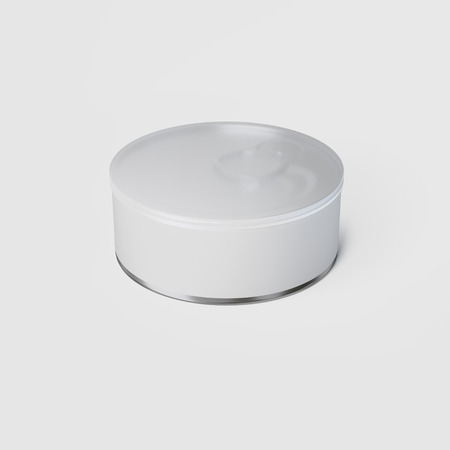 Tin Can with Cupの写真素材