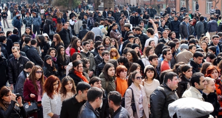 Protesting studentsのeditorial素材