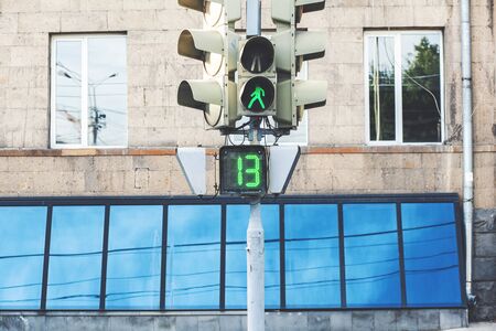 Green Traffic Light in the big city