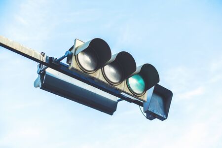 Green Traffic Light in the big city