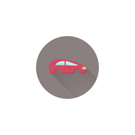 car body colorful vector flat iconのイラスト素材