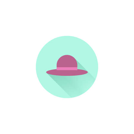 hat flat icon. line iconのイラスト素材