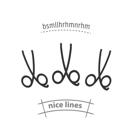 Vector scissors isolated vector icon. beauty, cosmetics design elementのイラスト素材