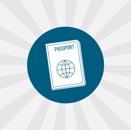 Passport isolated vector icon. traveling design elementのイラスト素材