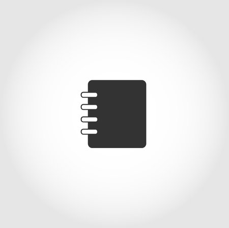 notebook isolated vector icon. business design elementのイラスト素材