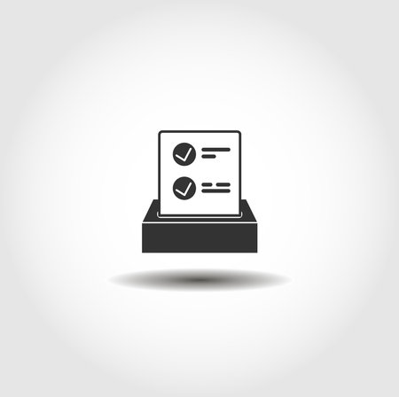 ballot isolated vector icon. business design elementのイラスト素材