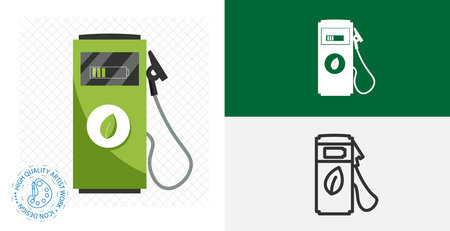 Bio Fuel isolated vector icon. pollution, ecology design elementのイラスト素材