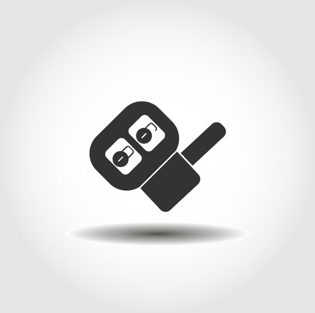 car key isolated vector icon. car part design elementのイラスト素材