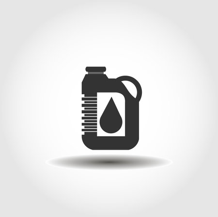 oil petrol can isolated vector icon. car service design elementのイラスト素材