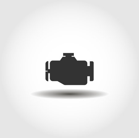 car engine isolated vector icon. car part design elementのイラスト素材