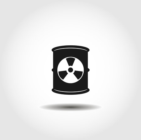 Toxic container isolated vector icon. ecology design elementのイラスト素材