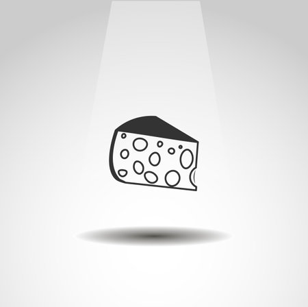 Cheese isolated vector icon. food design elementのイラスト素材