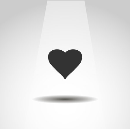heart icon, love heart simple iconのイラスト素材