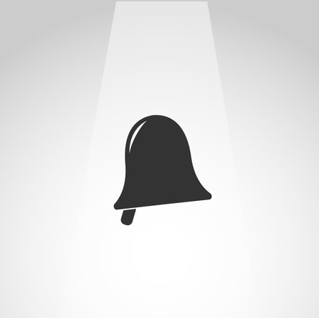 Bell vector icon, Bell simple isolated iconのイラスト素材