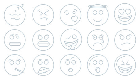 emoticons icon background. emoticons vector icon backgroundのイラスト素材