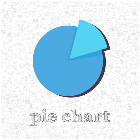 pie chart icon background. pie chart vector icon background.のイラスト素材